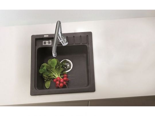 Мойка для кухни Alveus NIAGARA 20 GRANITAL с сифоном 46,5х46,5х18 см схема 5