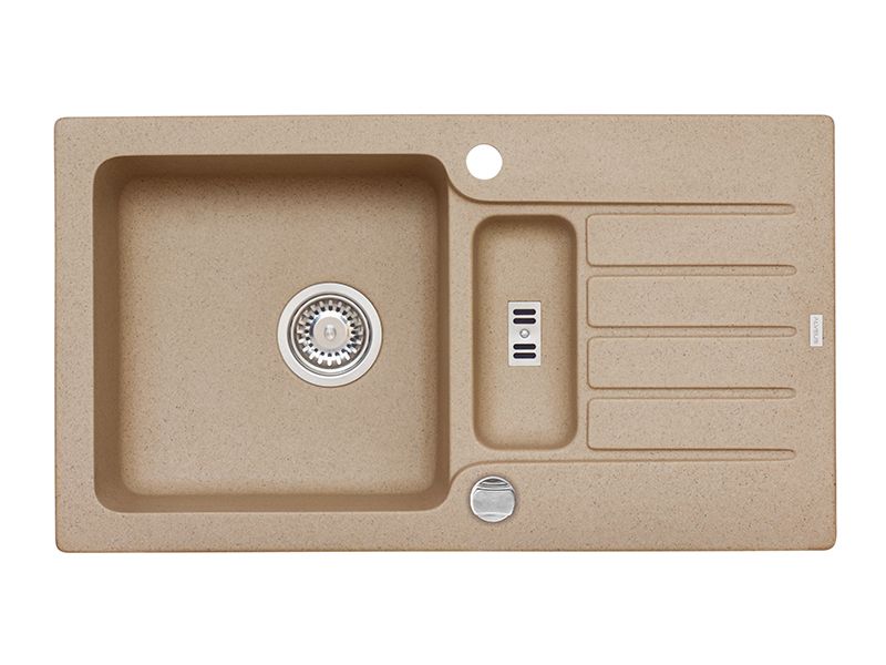 Мойка для кухни Alveus NIAGARA 70 GRANITAL 1+1/2 с сифоном 78х43,5х16 см