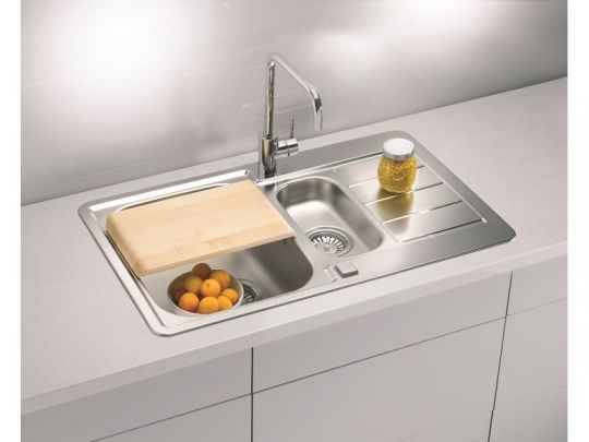 Мойка для кухни Alveus LINE MAXIM 70 SAT-90 в комплекте с сифоном 79,5х50,5 см схема 2