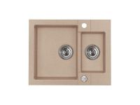 Мойка для кухни Alveus ROCK 80 GRANITAL 1+1/2 с сифоном 59,5х47,5х16 см схема 2