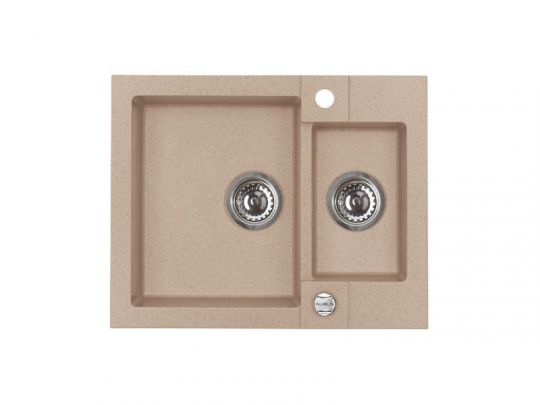 Мойка для кухни Alveus ROCK 80 GRANITAL 1+1/2 с сифоном 59,5х47,5х16 см схема 2