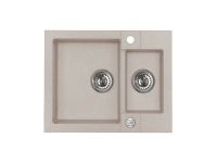 Мойка для кухни Alveus ROCK 80 GRANITAL 1+1/2 с сифоном 59,5х47,5х16 см схема 5