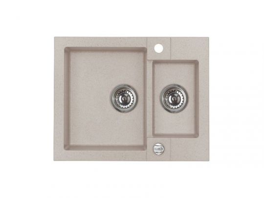 Мойка для кухни Alveus ROCK 80 GRANITAL 1+1/2 с сифоном 59,5х47,5х16 см схема 5