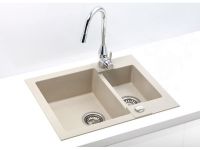 Мойка для кухни Alveus ROCK 80 GRANITAL 1+1/2 с сифоном 59,5х47,5х16 см схема 6