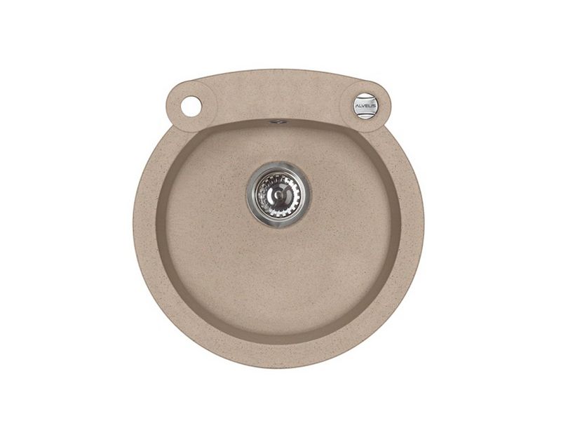 Мойка для кухни Alveus ROLL 10 GRANITAL с сифоном 51х53х20 см ФОТО