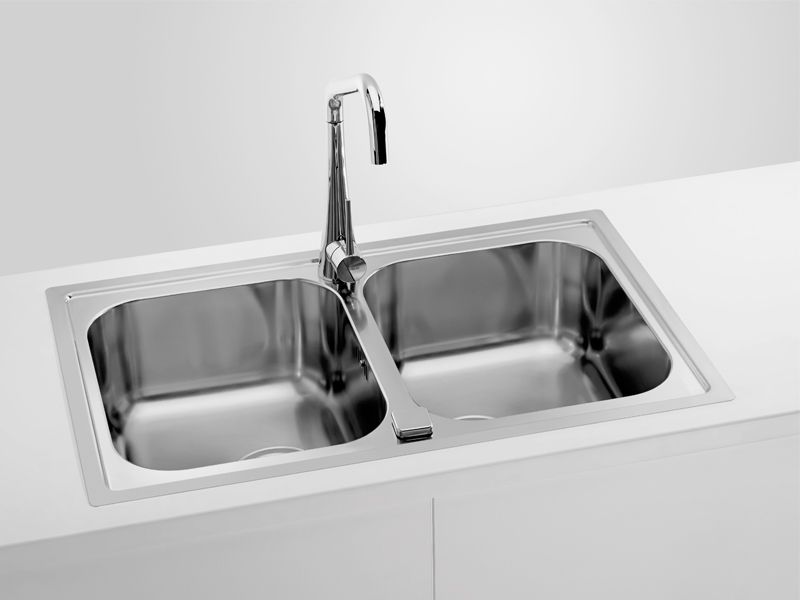 Мойка для кухни Alveus LINE MAXIM 90-SATс сифоном(FS коробка) 79,5х50,5 см ФОТО