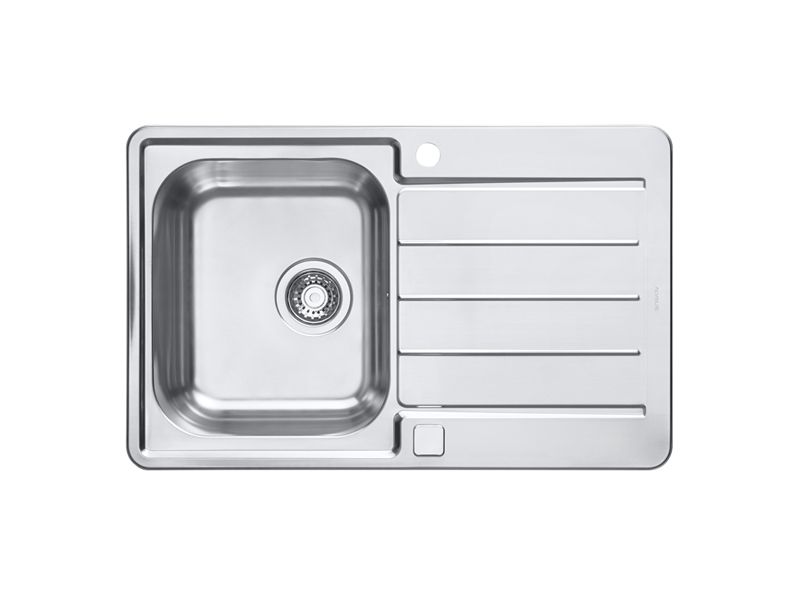 Изображение Мойка для кухни Alveus LINE MAXIM 80 SAT-90 с сифоном 79х50 см