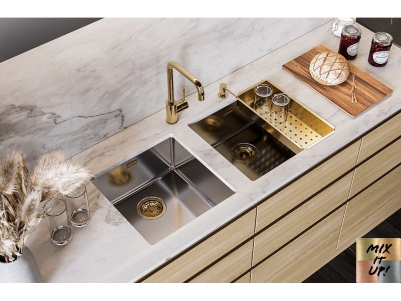 Мойка для кухни Alveus KOMBINO 40 SAT-90 в комплекте с сифоном 45х40х20 см ФОТО