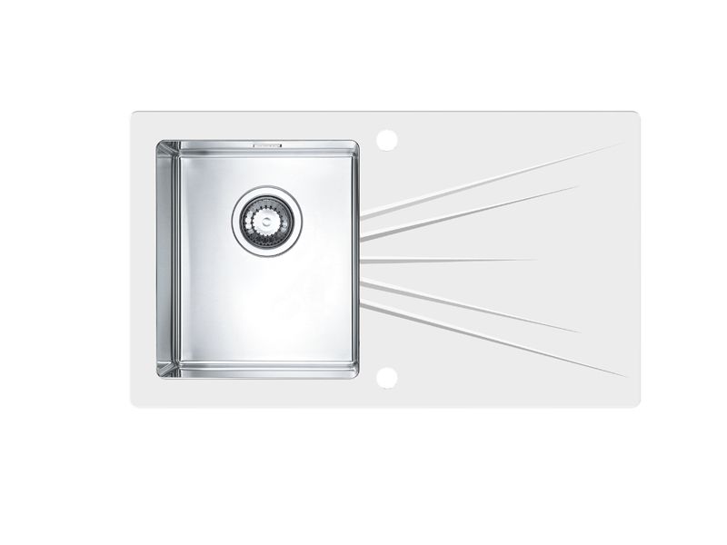 Мойка для кухни Alveus KARAT 10 левая в комплекте с сифоном 86х50 см ФОТО