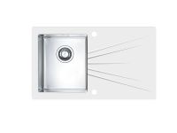 Мойка для кухни Alveus KARAT 10 левая в комплекте с сифоном 86х50 см схема 2