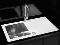 Мойка для кухни Alveus KARAT 10 левая в комплекте с сифоном 86х50 см схема 3