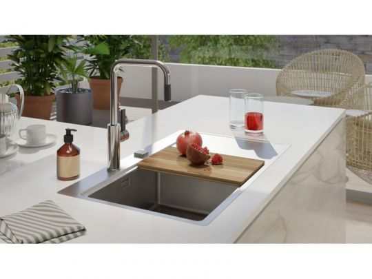 Мойка для кухни Alveus PURE 50L KMB-90 левая в комплекте с сифоном 86х52,5 см схема 6