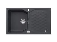 Мойка для кухни Alveus SENSUAL 30 GRANITAL+ с сифоном 85х52х20 см схема 2