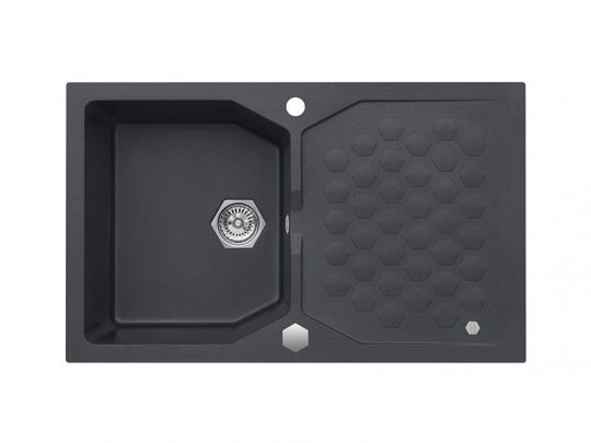 Мойка для кухни Alveus SENSUAL 30 GRANITAL+ с сифоном 85х52х20 см схема 2