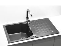 Мойка для кухни Alveus SENSUAL 30 GRANITAL+ с сифоном 85х52х20 см схема 3