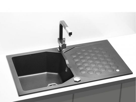 Мойка для кухни Alveus SENSUAL 30 GRANITAL+ с сифоном 85х52х20 см схема 3