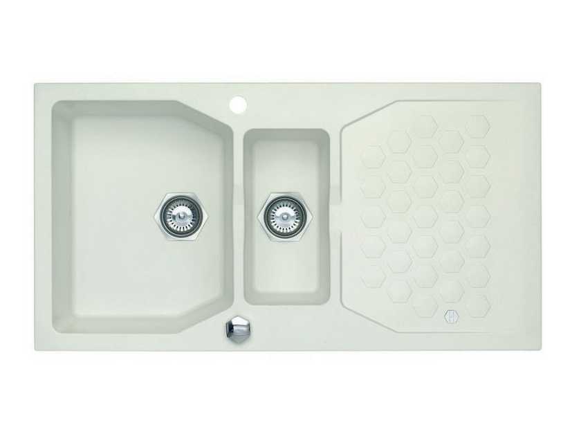 Изображение Мойка для кухни Alveus SENSUAL 70 GRANITAL+ 1+1/2 с сифоном 98х52 см