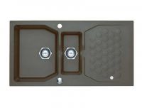 Мойка для кухни Alveus SENSUAL 70 GRANITAL+ 1+1/2 с сифоном 98х52 см схема 3