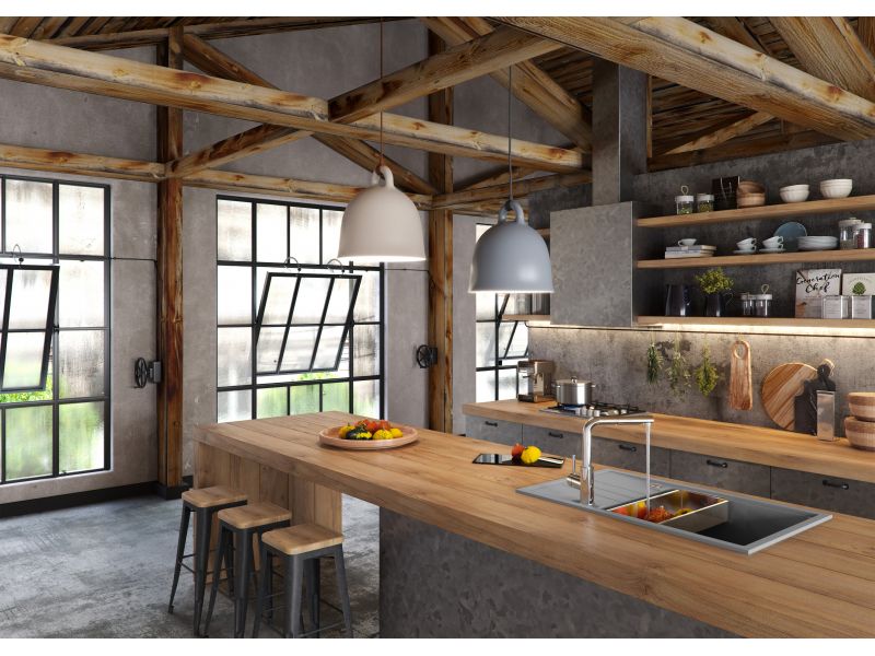 Мойка для кухни Alveus INTERMEZZO 130 GRANITAL в комлекте с сифоном 78х48х20 см ФОТО