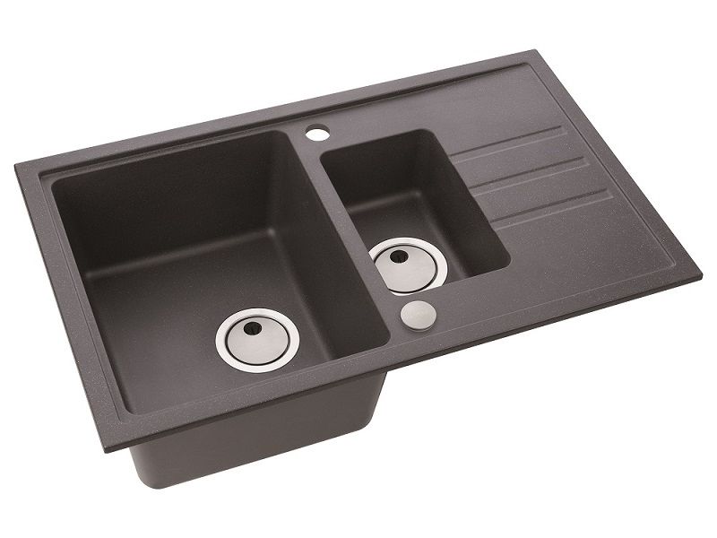 Мойка для кухни Alveus INTERMEZZO 70 GRANITAL 1+1/2 в комлекте с сифоном 78х48х20 см ФОТО