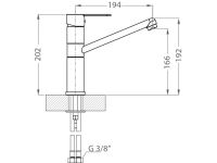 Смеситель для кухни Alveus ZENIT 111987 схема 7