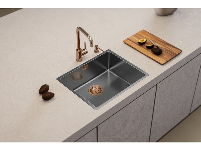 Мойка для кухни Alveus KOMBINO 50 MONARCH SAT-90 F/S с выпуском без сифона 54,2х44,2х19,5 см ФОТО