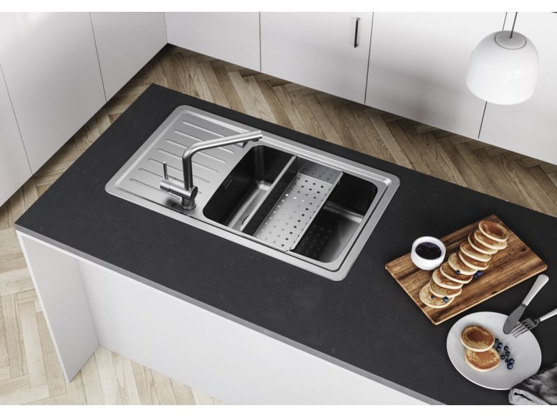 Мойка для кухни Alveus GALEO 30 SAT 90 FI в комплекте с сифоном 86х50 см ФОТО