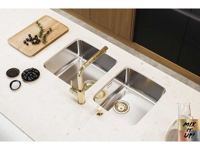 Мойка для кухни Alveus LUNO 20 SAT 90 FI в комплекте с сифоном 34х40 см ФОТО