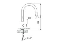 Смеситель для кухни Alveus DELOS - P 11290 схема 6