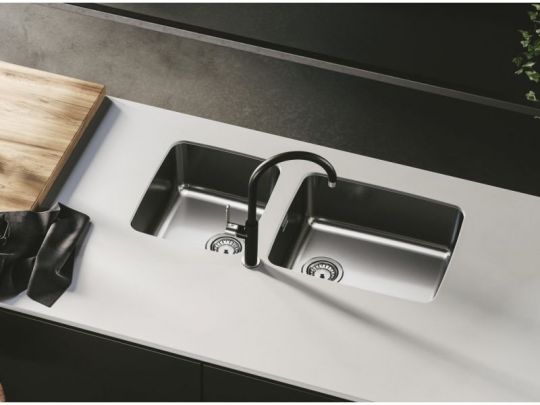 Мойка для кухни Alveus LUNO 30 SAT 90 FI в комплекте с сифоном 40х40 см схема 2