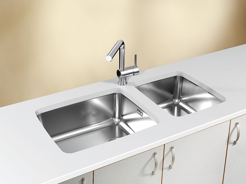 Мойка для кухни Alveus LUNO 40 SAT 90 FI в комплекте с сифоном 48х40 см ФОТО