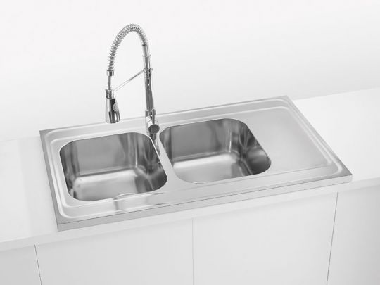 Мойка для кухни накладная Alveus CLASSIC PRO 80 SAT-90 в комплекте с сифоном 100х60 см схема 2 Мойка для кухни накладная Alveus CLASSIC PRO 80 SAT-90 в комплекте с сифоном 100х60 см схема 2