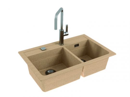 Мойка для кухни Alveus GRANITAL ATROX 50 в комплекте с сифоном 79х50х19,5 см схема 7 Мойка для кухни Alveus GRANITAL ATROX 50 в комплекте с сифоном 79х50х19,5 см схема 7