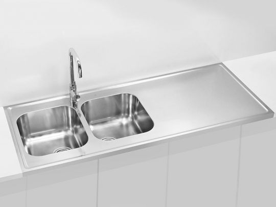 Мойка для кухни накладная Alveus CLASSIC PRO 110 SAT в комплекте с сифоном 140х60 см схема 2