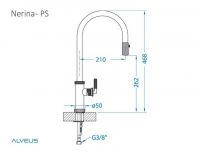 Смеситель для кухни Alveus NERINA - PS 113217 схема 7