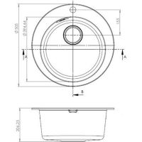Мойка для кухни Alveus GRANITAL GENESIS BOOGIE 10 FI505 схема 3