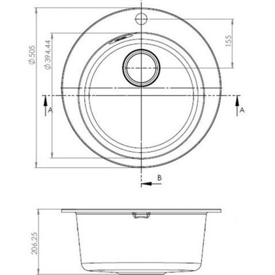 Мойка для кухни Alveus GRANITAL GENESIS BOOGIE 10 FI505 схема 3