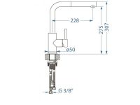 Смеситель для кухни Alveus ZEOS P MONARCH 113650 схема 16