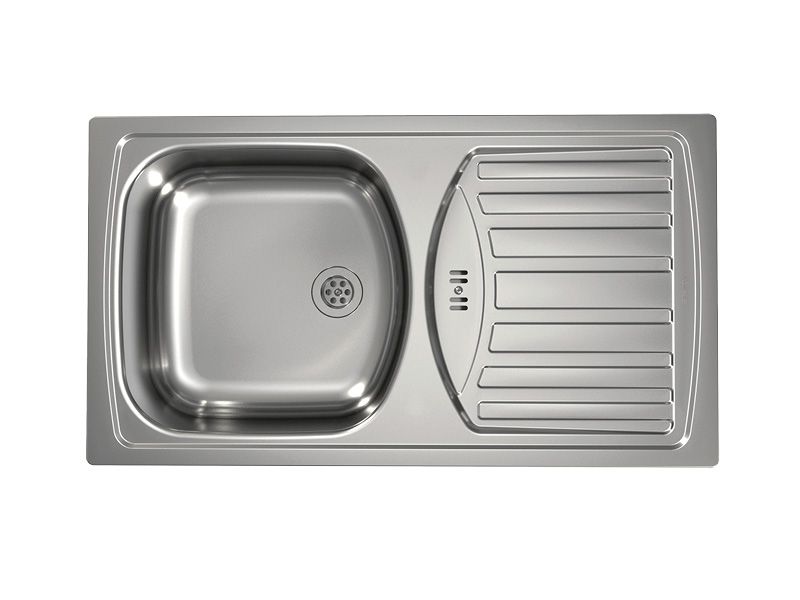 Изображение Мойка для кухни Alveus BASIC 150 NAT-60 NEW в комплекте с сифоном 78х43,5 см