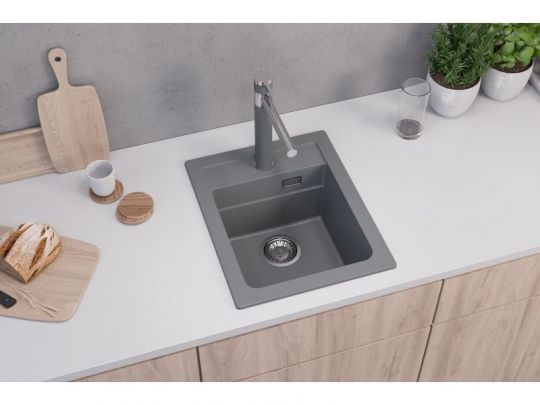 Мойка для кухни Alveus GRANITAL ATROX 10 в комплекте с сифоном 40х50 см схема 15