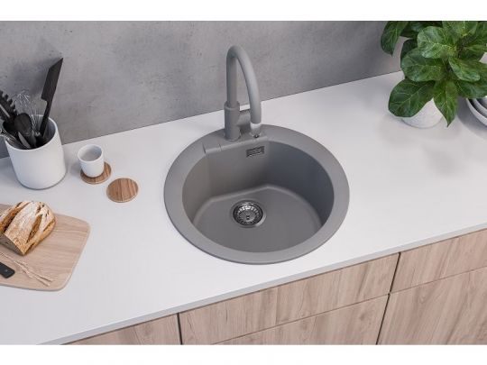 Мойка для кухни Alveus GRANITAL CADIT 100 в комплекте с сифоном 52х52 см схема 6