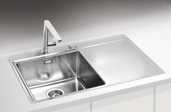 Мойка для кухни Alveus PURE 40L new KMB-90 левая в комплекте с сифоном 79х52,5 см ФОТО