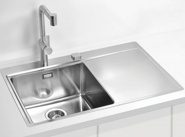Мойка для кухни Alveus PURE 40L new KMB-90 левая в комплекте с сифоном 79х52,5 см ФОТО