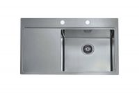 Мойка для кухни Alveus PURE 50R new KMB-90 правая в комплекте с сифоном 86х52,5 см схема 1