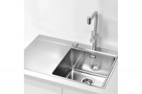 Мойка для кухни Alveus PURE 50R new KMB-90 правая в комплекте с сифоном 86х52,5 см схема 2