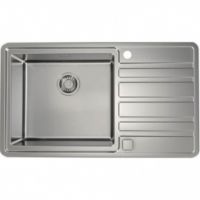 Мойка для кухни Alveus RANDO 50L new SAT левая в комплекте с сифоном 86х50 см схема 1