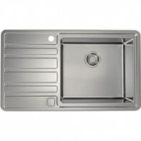 Мойка для кухни Alveus RANDO 50D new SAT правая в комплекте с сифоном 86х50 см схема 1
