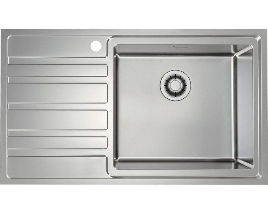 Мойка для кухни Alveus RANDO 50R UP SAT FS правая в комплекте с сифоном 86х50 см