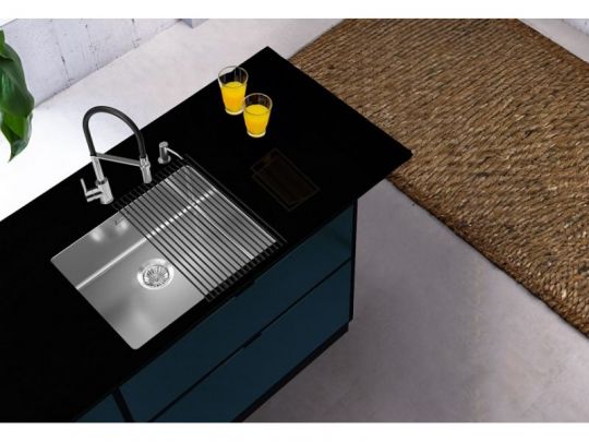 Мойка для кухни Alveus NOX 50 BRS с интегрированным сифоном 54х44х20 см схема 3