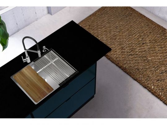 Мойка для кухни Alveus NOX 50 BRS с интегрированным сифоном 54х44х20 см схема 5